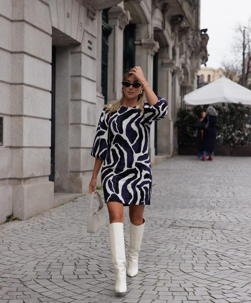 Vestido com estampado